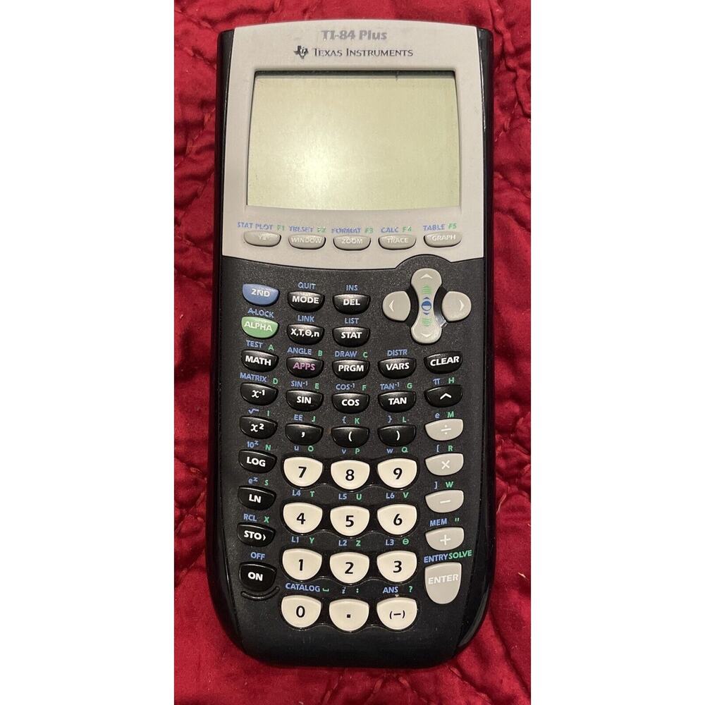Texas Instruments TI-84 Plus Graphing Calculator Yellow/Black TESTED